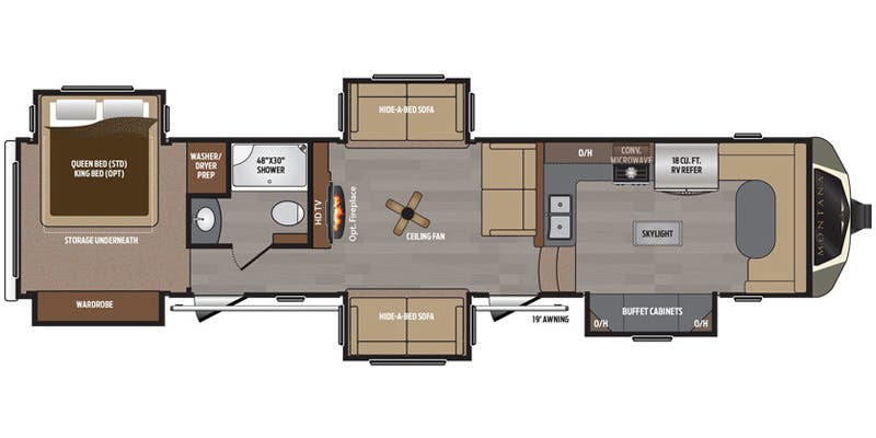 Used 2017 Keystone MONTANA 3820 FK